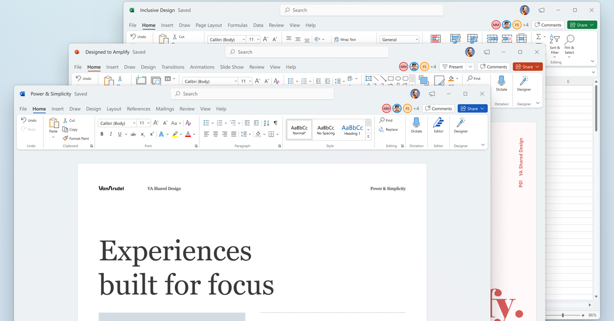 Microsoft Office, Windows 11 için yeni bir tasarım ve yerel bir 64-bit Arm sürümü alıyor