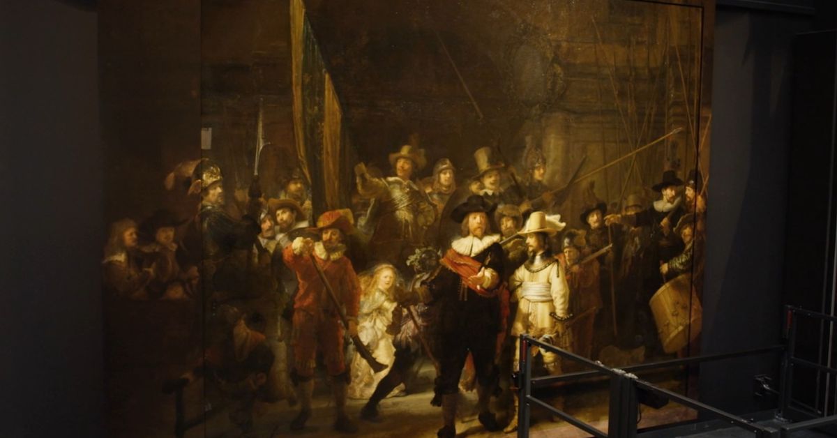 Rembrandt'ın Gece Saati, kırpıldıktan 300 yıl sonra AI tarafından kırpılmamış