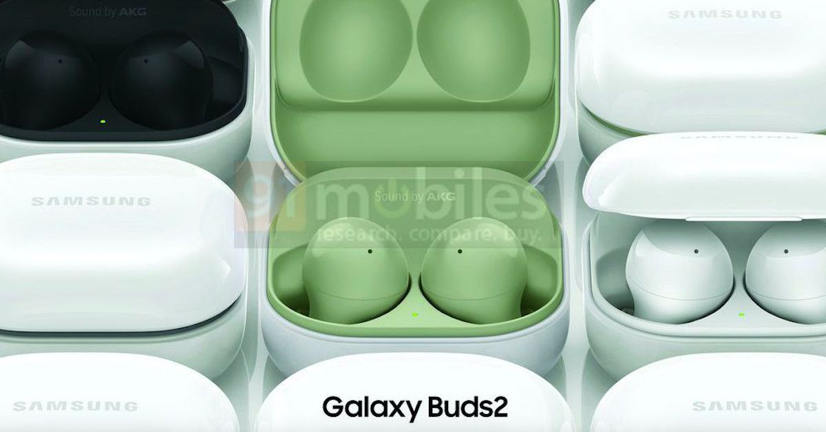 Samsung Galaxy Buds 2'nin sızdırılmış görselleri dört renk seçeneği gösteriyor