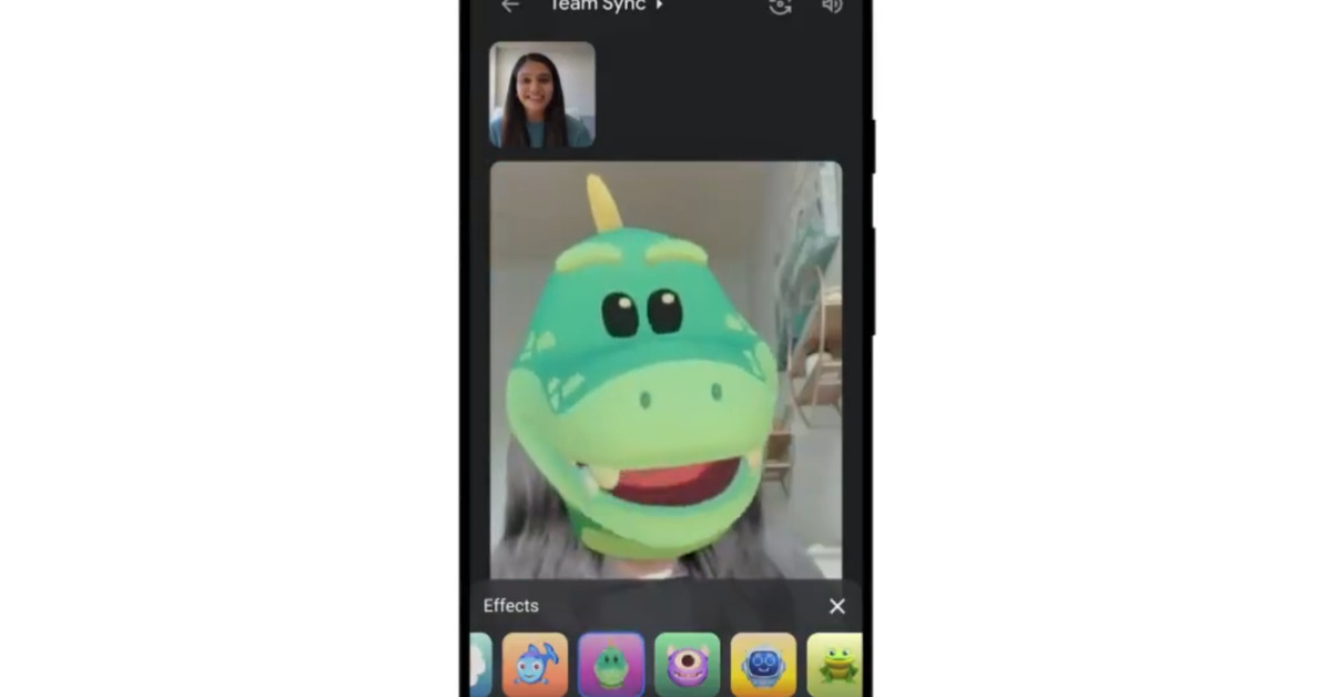 Google Meet, Duo tarzı filtreler, AR maskeleri ve efektler ekler