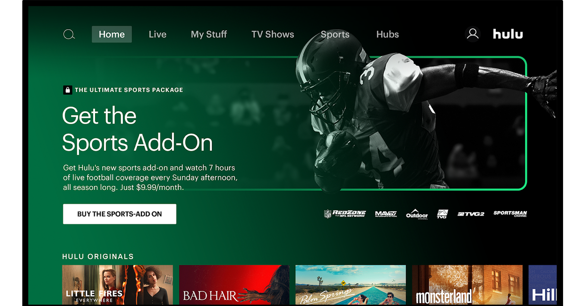 Hulu'nun canlı TV hizmeti, 2021 sezonundan önce NFL Network ve RedZone'u alıyor