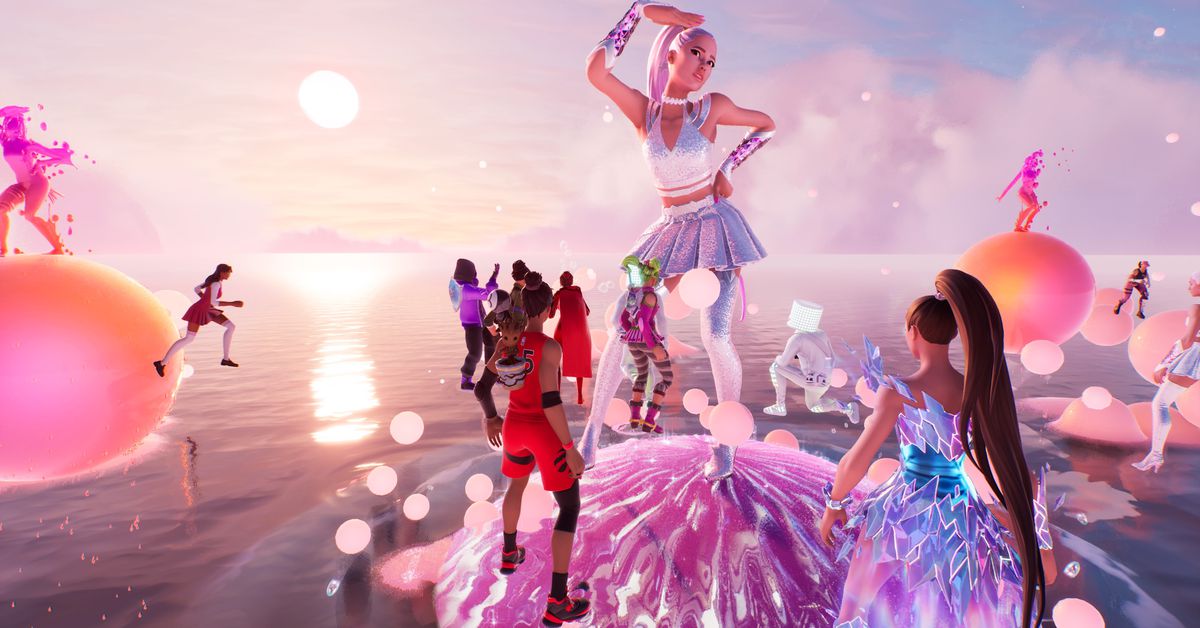 Ariana Grande'nin Fortnite turu, yapım aşamasında bir an oldu