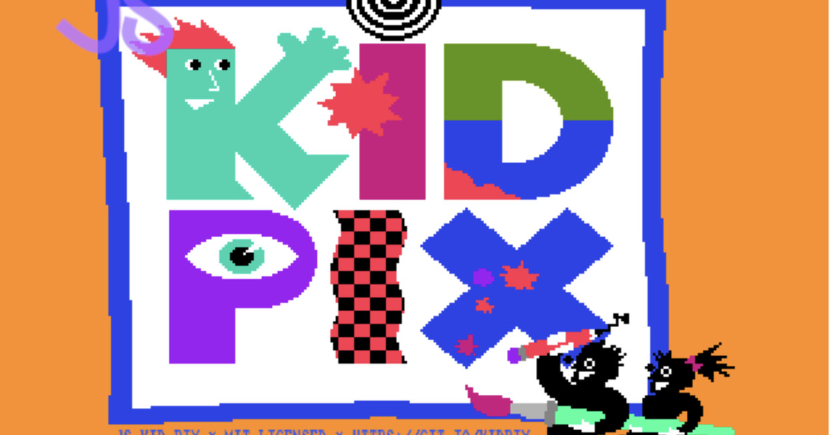 Bu Kid Pix web uygulamasıyla 1989'daki gibi çizin