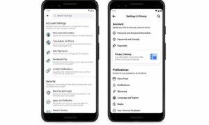 Facebook, mobil cihazlarda ayarlar sayfasını kolaylaştırıyor