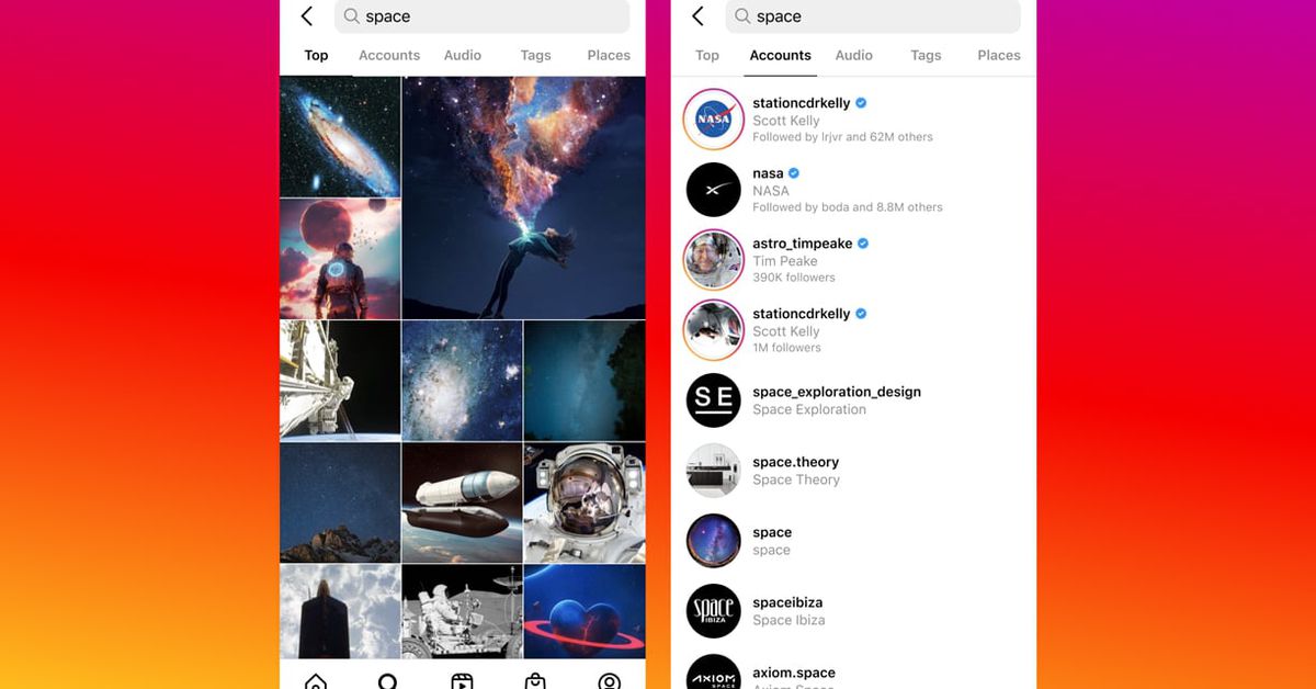 Instagram'ın gelişmiş arama özelliği TikTok ile aradaki farkı kapatmaya yardımcı olabilir