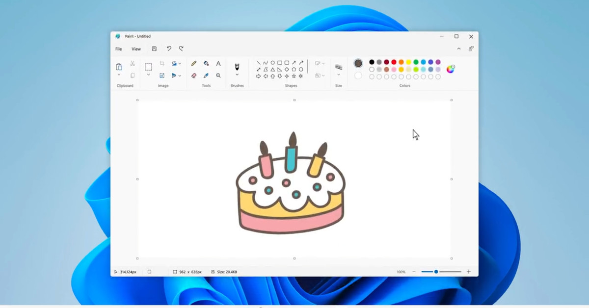 Microsoft'un Windows 11 için yeni Paint yeniden tasarımı karanlık bir mod içeriyor