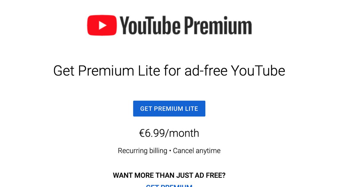 YouTube "Premium Lite" aboneliği, daha ucuza reklamsız görüntüleme sunar