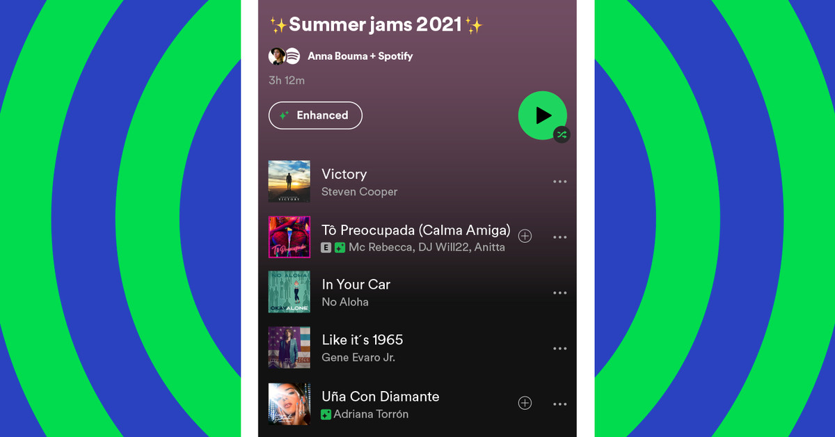 Spotify'ın yeni 'Geliştir' özelliği, önerilen şarkılarla çalma listelerinizi zenginleştirecek