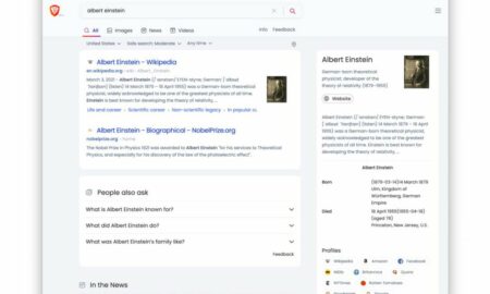 Cesur tarayıcı, Google'ı kendi arama motoruyla değiştirir