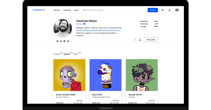 Coinbase, bu yıl NFT'leri sergilemenin bir yolunu ekliyor