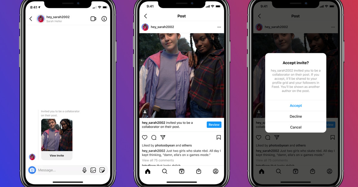 Instagram, kullanıcıların gönderileri birlikte yazmasına ve beğenileri paylaşmasına izin verecek