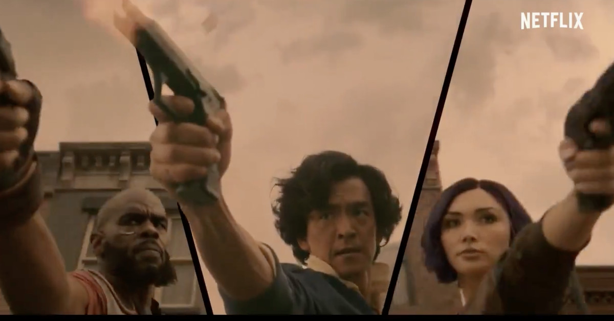 Netflix'in en yeni canlı aksiyon Kovboy Bebop teaser'ı ödül avcılığını kolaylaştırıyor