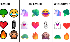 Windows 11'in yeni emojisi Microsoft'un vaat ettiği kadar 3D değil