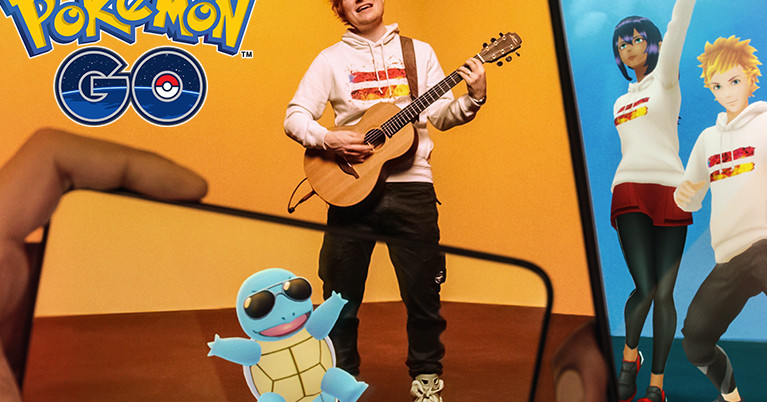 Ed Sheeran Pokémon Go'ya güneş gözlüklü Squirtles serenatına geliyor