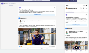 Microsoft, Teams'i Facebook benzeri Workplace'e entegre etmek için Meta ile ortak oldu