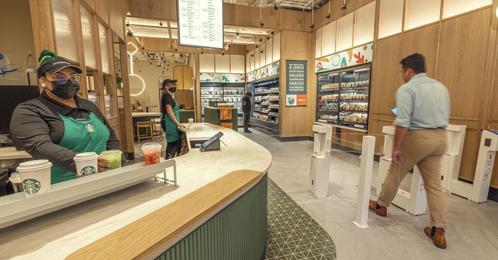 NYC'deki yeni Starbucks Pickup mağazası Amazon Go kasiyersiz teknolojisini kullanıyor