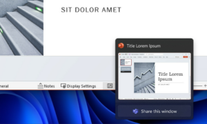 Windows 11, Teams ve diğer görüntülü aramalarda ekranınızı paylaşmayı kolaylaştırıyor