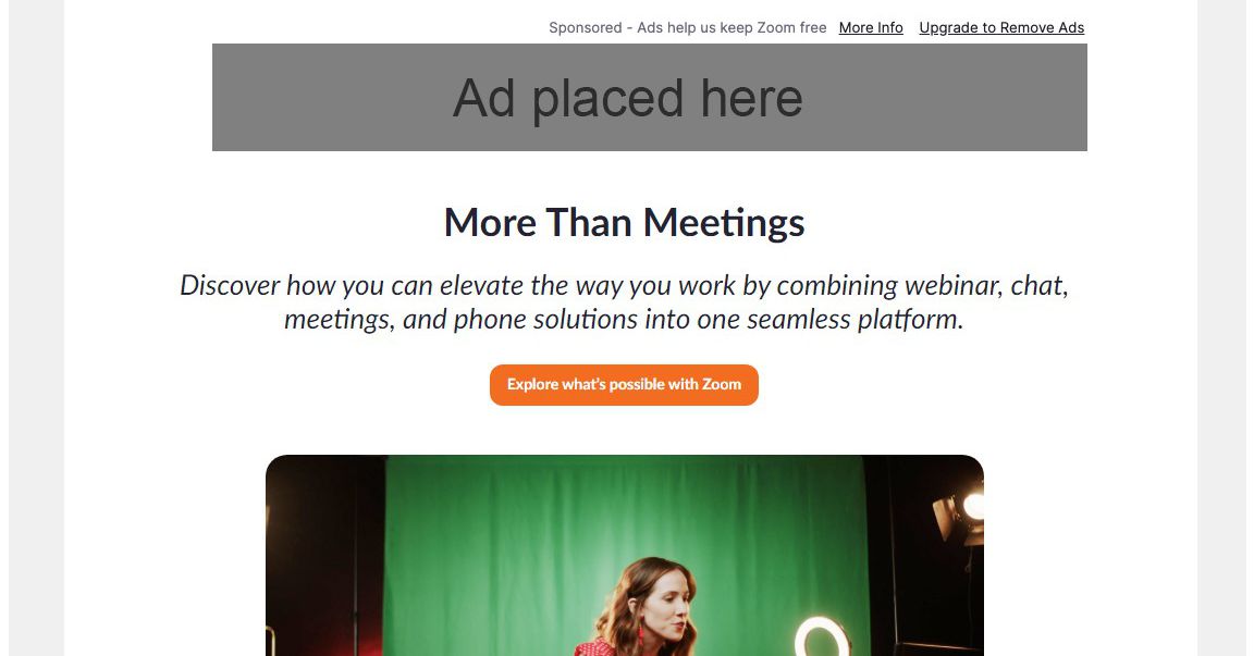 Zoom, ücretsiz kullanıcılara reklam göstermeyi test ediyor